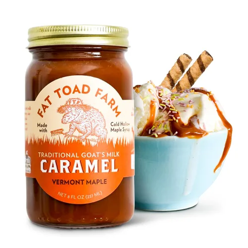Vista 10 de Fat Toad Farm - Salsa de Caramelo Tradicional de Leche de Cabra/Cajeta, Original, Sin Gluten, 8 fl oz