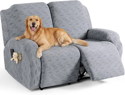 Vista 38 de TAOCOCO Funda para Reclinable de 3 Piezas, Fundas para Silla Reclinable, Funda Elástica de Jacquard para Silla Reclinable, Protector de Muebles