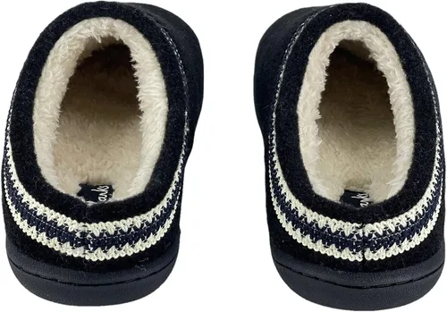 Vista 3 de Clarks Pantuflas tipo zueco de fieltro de lana para mujer JMH1319T - Cálidas y acogedoras con forro de piel sintética - Pantuflas de casa