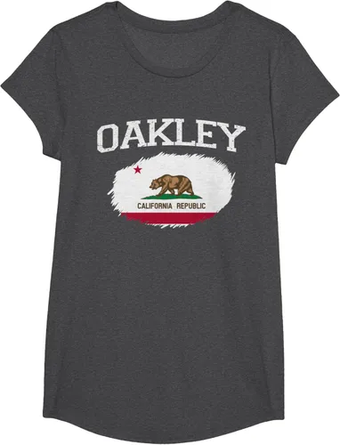 Vista 78 de OAKLEY CA CALIFORNIA Flag Vintage USA Sports Hombre Mujer Camiseta, Negro