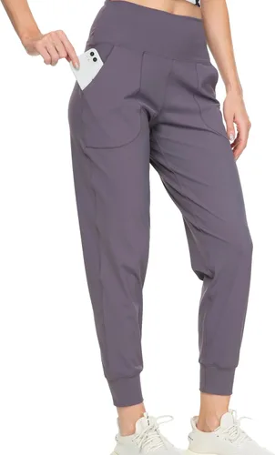 Vista 185 de Kcutteyg - Pantalones deportivos con bolsillos para mujer, diseño suave, ligero y de secado rápido, para entrenamiento, gimnasia, yoga y correr