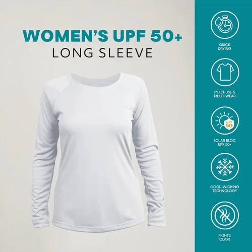 Vista 3 de Vapor Apparel camiseta manga larga con protección solar FPS 50+ para mujer