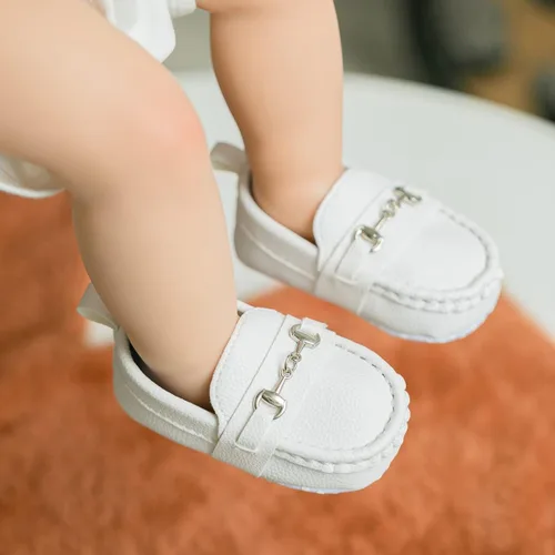 Vista 2 de Aploxphy Mocasines clásicos para bebés, niñas y niños, zapatos de vestir Oxford para bebés y niñas, zapatos de vestir para precaminantes, mocasines