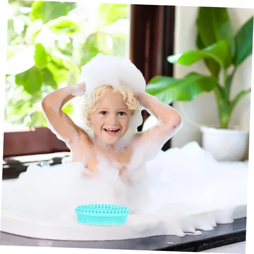 Vista 5 de NOLITOY Cepillo de baño suave para limpieza de la piel, 2 piezas, promueve el desarrollo sensorial, la unión emocional para una estimulación táctil