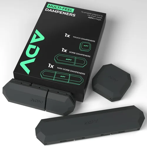 Vista 13 de ADV Tennis Amortiguador con tacto personalizado, paquete de 3, amortiguador de raqueta para reducir la vibración, aliviar los síntomas de lesiones