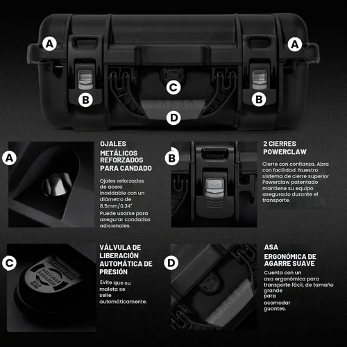 Vista 4 de Nanuk 920 - Caja rígida impermeable Negro