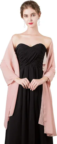 Vista 3 de Chales/mantones de gasa suave para vestidos, accesorios de mujer