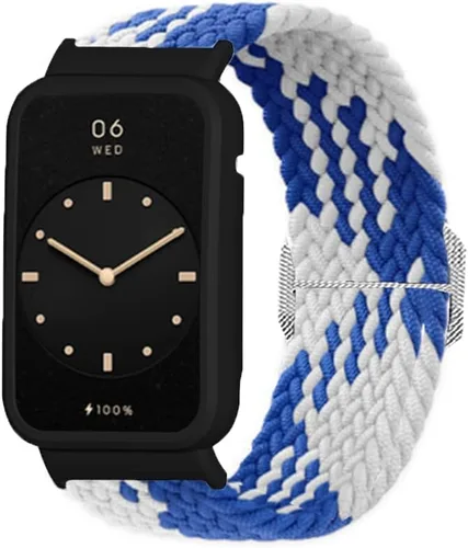 Vista 3 de Senter Correa de repuesto de liberación rápida de nailon suave para Huawei Band 7 pro Smart Watch