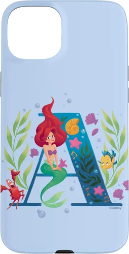 Vista 9 de Disney Carcasa para iPhone 17 con monograma de sirena y letra A para Ariel