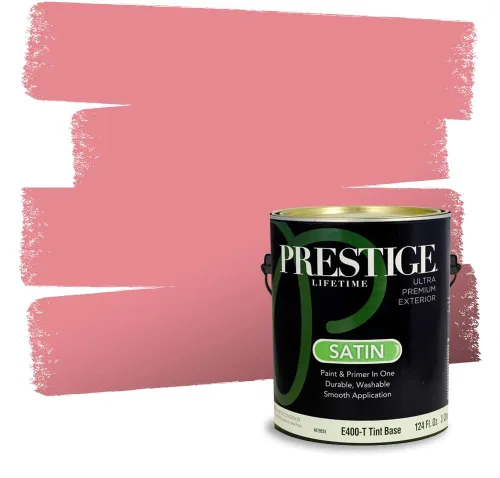 Vista 282 de Prestige Paints Pintura exterior e imprimación en uno, 1 galón, plano, coincidencia comparable de Valspar* Amber Rose*