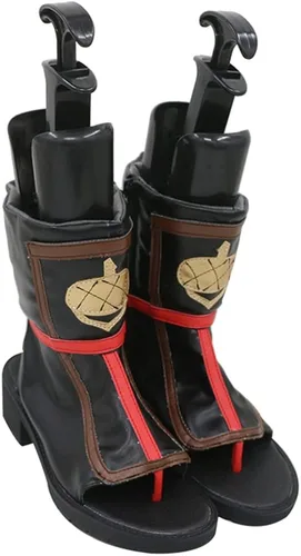 Vista 2 de Juego Genshin Impact - Zapatos de cosplay Sayu, zapatos de cosplay para fiesta de Halloween, zapatos de ocio diario, botas casuales de carnaval