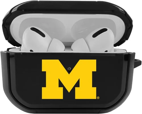 Vista 31 de Funda negra duradera para Apple AirPods Pro (1ª/2ª generación) con mosquetón - Alabama Crimson Tide