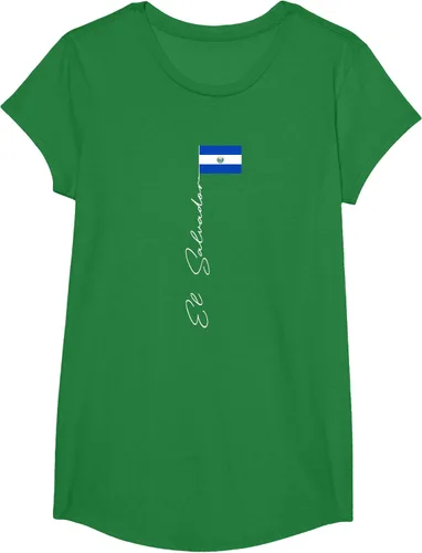 Vista 38 de Camiseta patriótica con bandera de El Salvador, Negro