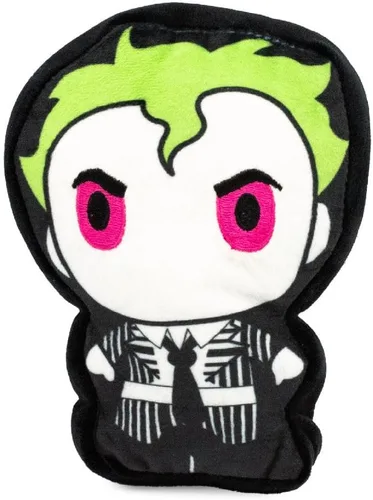 Vista 2 de Buckle-Down Juguete para perros, terror, chirriador de felpa Chibi Beetlejuice pose de pie, DTPT-WMVL