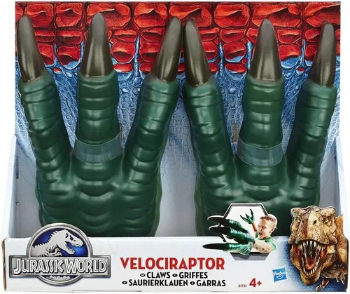 Vista 2 de Garras de velociraptor Jurassic World, Estándar, Verde British Racing