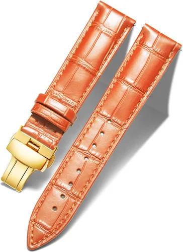 Vista 29 de BINLUN Leather Watch Strap, Quick Release Genuine Leather Replacement Watch Band with Butterfly Deployment Buckle for Men and Women, 12mm-24mm