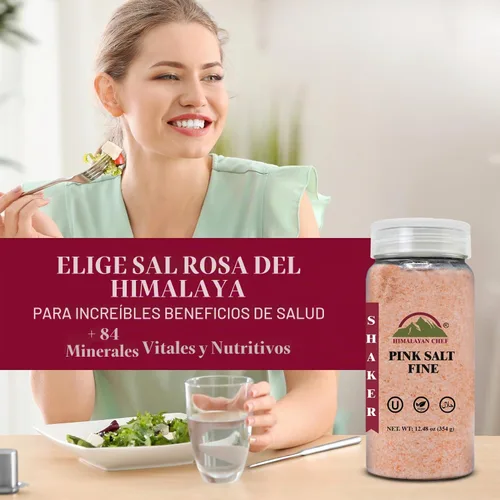 Vista 6 de Himalayan Chef - Sal rosa, salero, 12.50 onzas