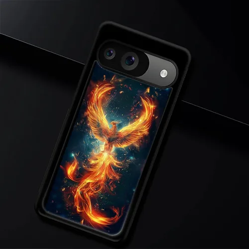 Vista 1383 de Compatible con Google Pixel 4A 5G Mobile Case Creative Acrylic Panel trasero Silicona Protección Grip especialmente diseñado para Google Pixel 4A 5G