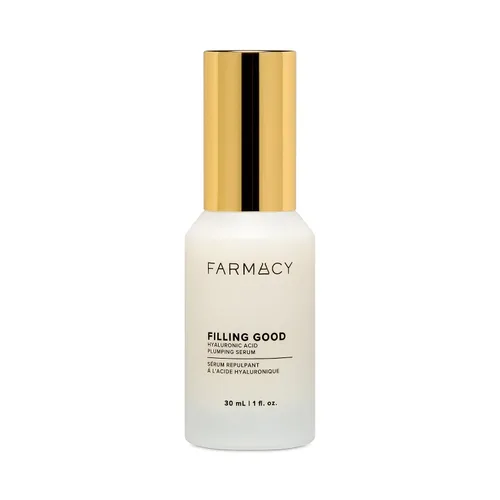 Vista 8 de Farmacy Suero de ácido hialurónico para la cara, suero facial con péptidos de colágeno veganos, ayuda a suavizar las líneas finas + las arrugas
