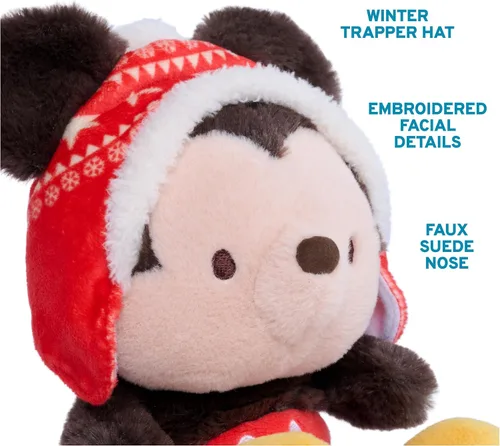 Vista 4 de GUND Disney Mickey Mouse Kai Bear Plush with Winter Outfit for Ages 1+