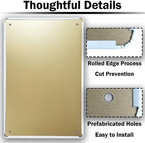 Vista 4 de Nuevo letrero de metal Mecánica certificada ASE de aluminio para interiores y exteriores 6 "x 8