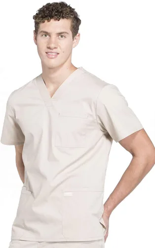 Vista 59 de Cherokee WW Professionals WW695 - Camisa de uniforme sanitario para hombre, con cuello en V