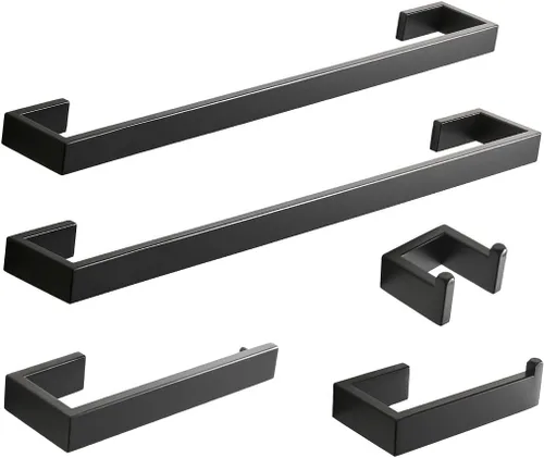 Vista 18 de Accesorios de baño Fapully, níquel cepillado, 100417-100421,100510
