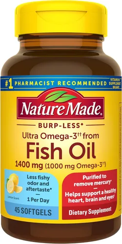 Vista 4 de Nature Made 1400 mg Ultra Aceite de Pescado Omega-3 softgels (130 ct.)