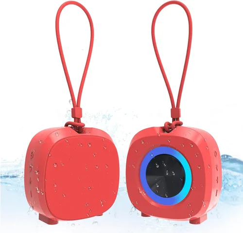 Vista 11 de Altavoz Bluetooth Reproductores multimedia portátiles, sonido estéreo claro y fuerte, altavoz inalámbrico de graves profundos con luces TWS IPX5