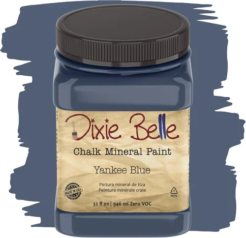 Vista 97 de Pintura para muebles con acabado de tiza Dixie Belle Paint Company - Amatista (4oz) - Pintura mineral de tiza chic púrpura profundo mate