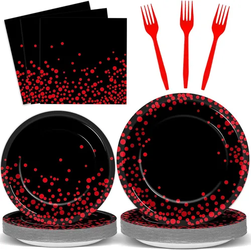 Vista 14 de 96 Piezas Platos y Servilletas de Fiesta de Cumpleaños Sweet 16 Color Oro Rosa Suministros para Fiestas Juego de Vajilla para Fiesta de Dieciséis