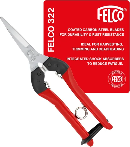 Vista 7 de Felco F310 Tijeras de podar – Cortadoras de jardín ligeras de 7.3 pulgadas para recortar y cosechar finos Tijeras de podar para jardinería