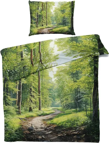 Vista 50 de Funda de edredón abstracta tamaño individual Juego de ropa de cama de arte colorido 2 piezas Funda de edredón con patrón de microfibra suave