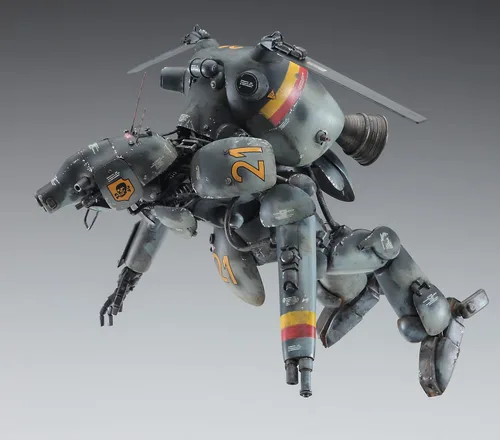 Vista 4 de Hasegawa - Kit de modelo de interceptor humanoide no tripulado tipo espacial 1:20 'Großer Hund Schwarzerhund' (Ma.K.)