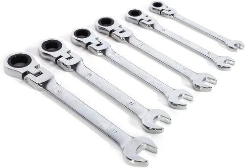 Vista 7 de Raguso Llave combinada de trinquete, herramienta de reparación de mano, llave de vaso IS llave de trinquete Juego de llaves de trinquete