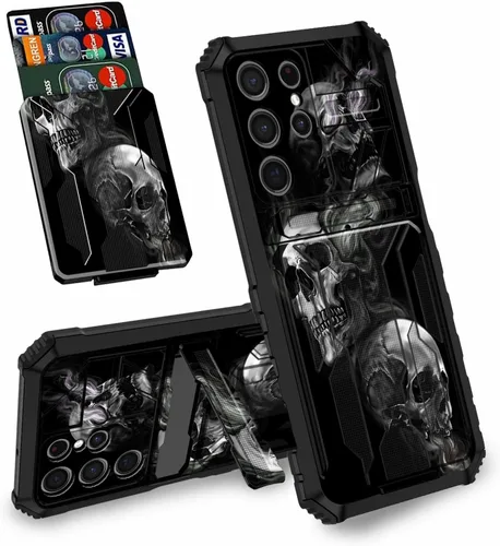 Vista 19 de Funda tipo cartera con versículo bíblico Salmo 46-5 para Samsung Galaxy A16 5G con ranura para tarjeta desmontable para ocultar tarjetas de crédito