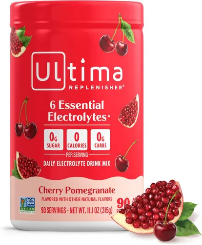 Vista 19 de Ultima Replenisher Mezcla diaria de electrolitos en polvo, sin azúcar, frambuesa azul, 90 porciones, polvo de hidratación con 6 electrolitos