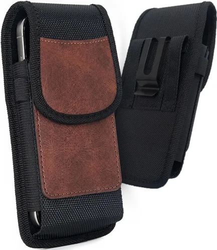 Vista 8 de Funda para teléfono compatible con Samsung Galaxy Z Flip 7/6/5/4/3, Motorola Razr Series, soporte para cinturón para teléfono celular con tarjetero