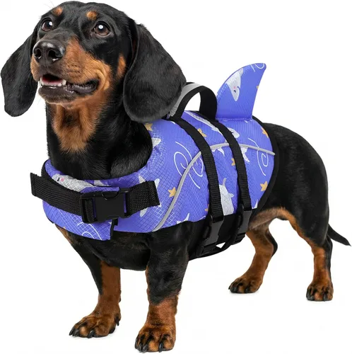 Vista 45 de Queenmore Chaleco Salvavidas para Perros Pequeños XXS, Chalecos Salvavidas para Cachorros para Perros Pequeños, Chaleco Salvavidas para Perros