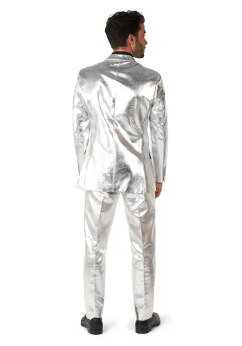 Vista 4 de Traje Shiny Silver de Hombre Opposuits Multicolor