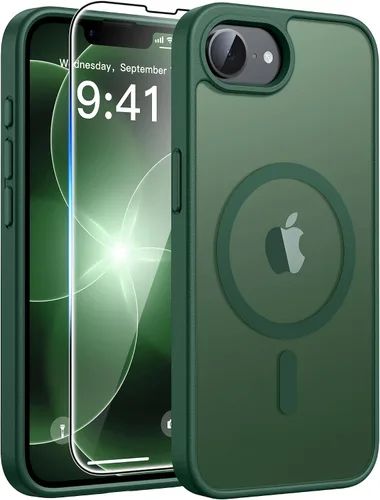 Vista 199 de FNTCASE - Funda para iPhone 16 Pro: magnética, mate, translúcida, de grado militar, protectora contra caídas, resistente, fina, duradera y a prueba