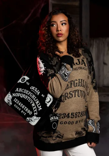 Vista 2 de Bolso Disfraz de Tablero Ouija que Brilla en la Oscuridad Multicolor