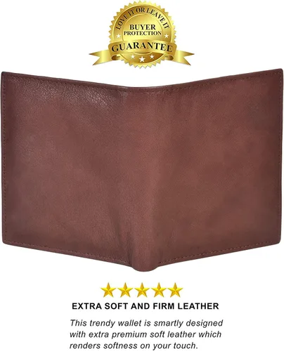 Vista 3 de LeatherBoss - Cartera plegable para hombre con 13 ranuras para tarjetas de crédito
