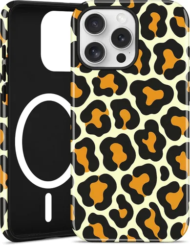 Vista 13 de Jusy Compatible con MagSafe Brown Tortoise Shell Print Phone Case para iPhone 7/8/SE, funda protectora magnética de lujo de TPU suave