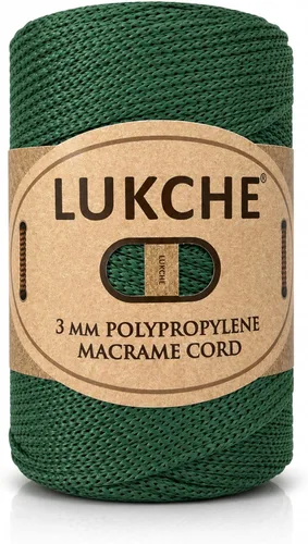 Vista 8 de Cuerda de macramé premium de poliéster de 3 mm (134.44 metros), (250 g) 100% cuerda de macramé de polipropileno, hilo de crochet de macramé colorido