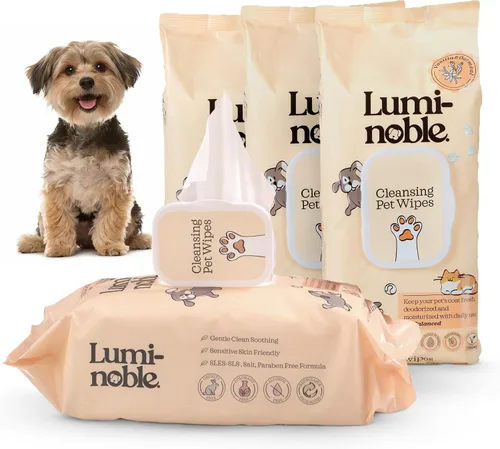 Vista 8 de LUMI-NOBLE. Toallitas para mascotas para perros y gatos, toallitas