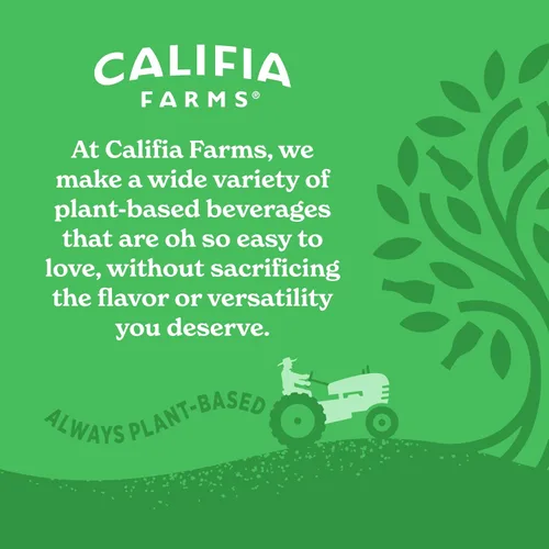 Vista 7 de Califia Farms - Leche orgánica de almendras sin azúcar, 48 onzas, sin lácteos, keto, vegana, a base de plantas, sin OMG, baja en calorías