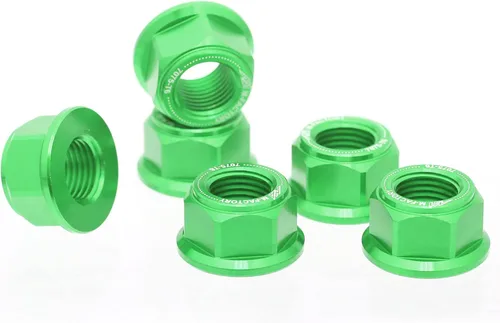 Vista 10 de MC MOTOPARTS Tuercas de piñón trasero negras compatibles con YZF 600R YZF R1 R3 R6 FZ1 FZ6 FZ8