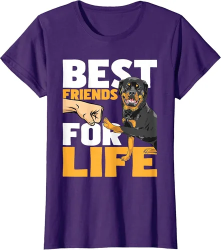 Vista 66 de Best Friends for Life - Rottweiler Animal Dog Lover Breeder T-Shirt