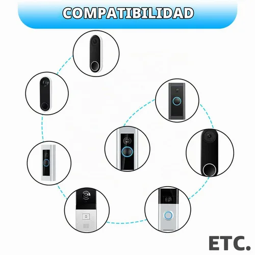 Vista 3 de Cable extra largo de 19.7 pies, transformador de timbre de 18V500mA compatible con timbres de video inalámbricos Ring, Nest, Eufy, Wyze, Arlo